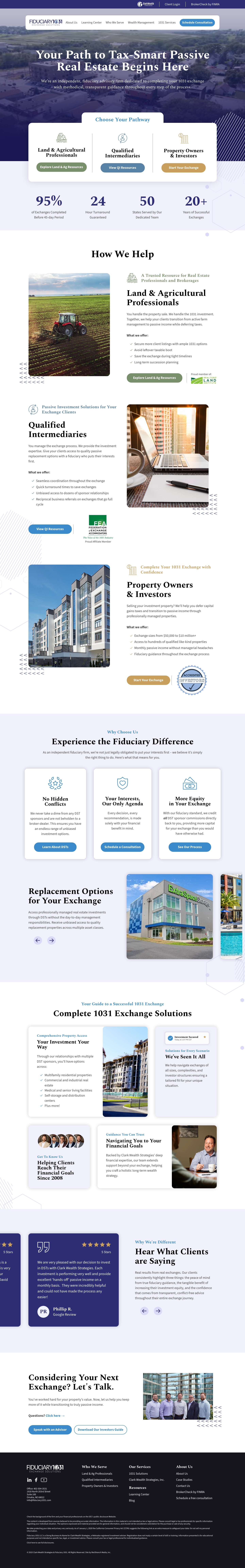 Fiduciary 1031: 1031 Exchange & Tax Strategy Solutions - Full Screenshot