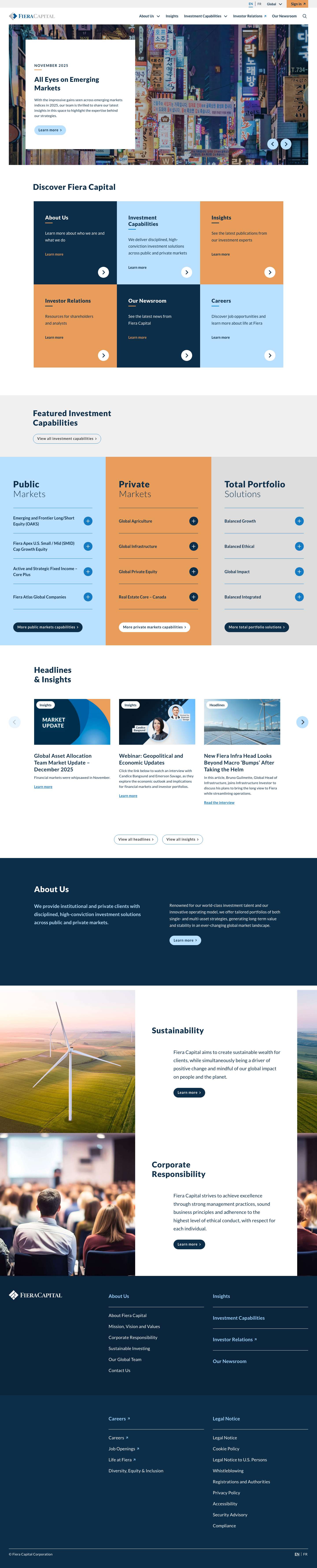 Fiera Capital - Full Screenshot