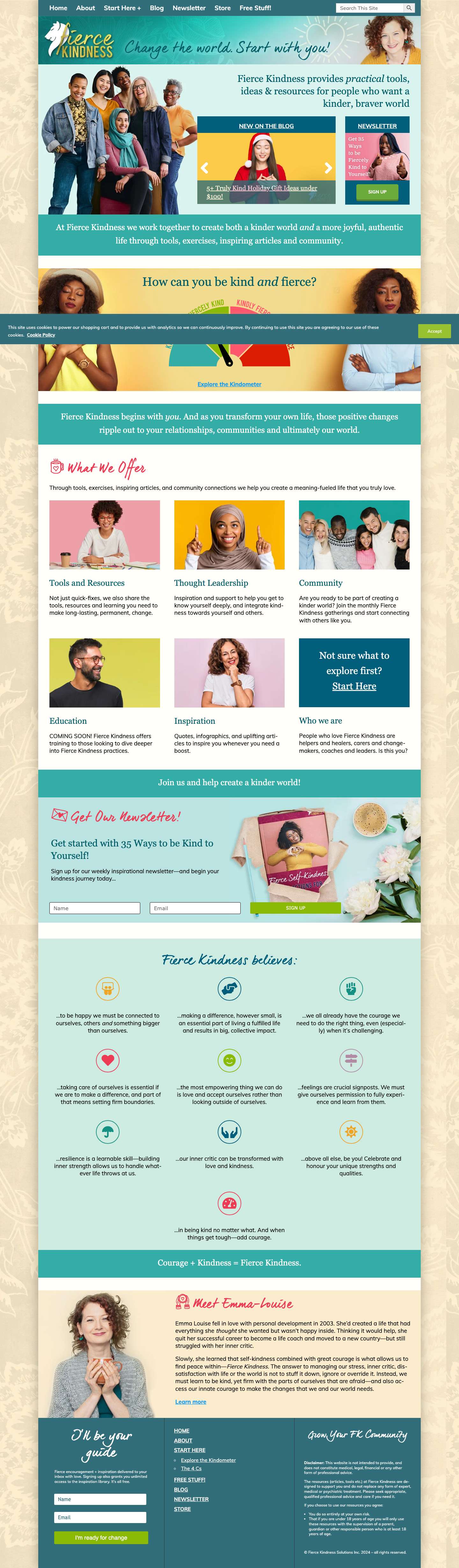 Home | Fierce Kindness - Full Screenshot