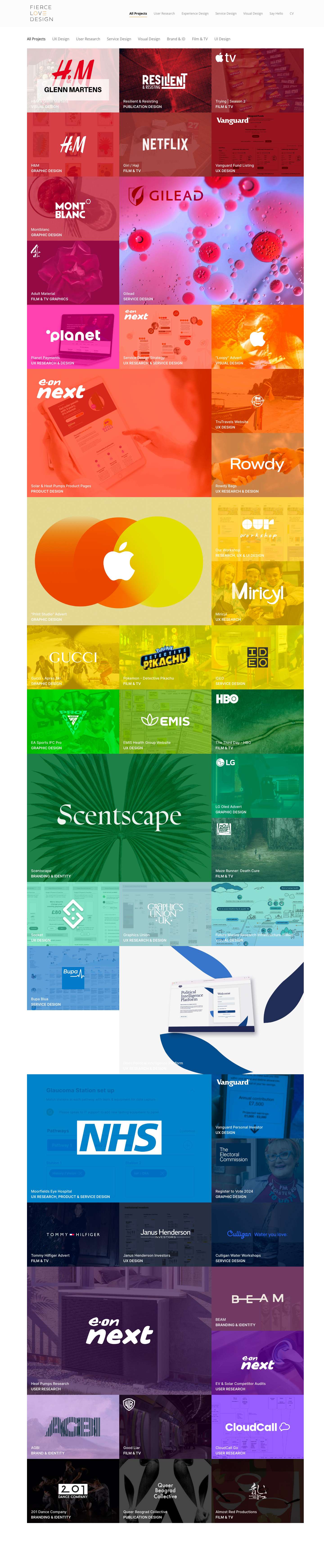 Ola Podgorska – The portfolio of Aleksandra (Ola) Podgorska – Fiercelove Design - Full Screenshot