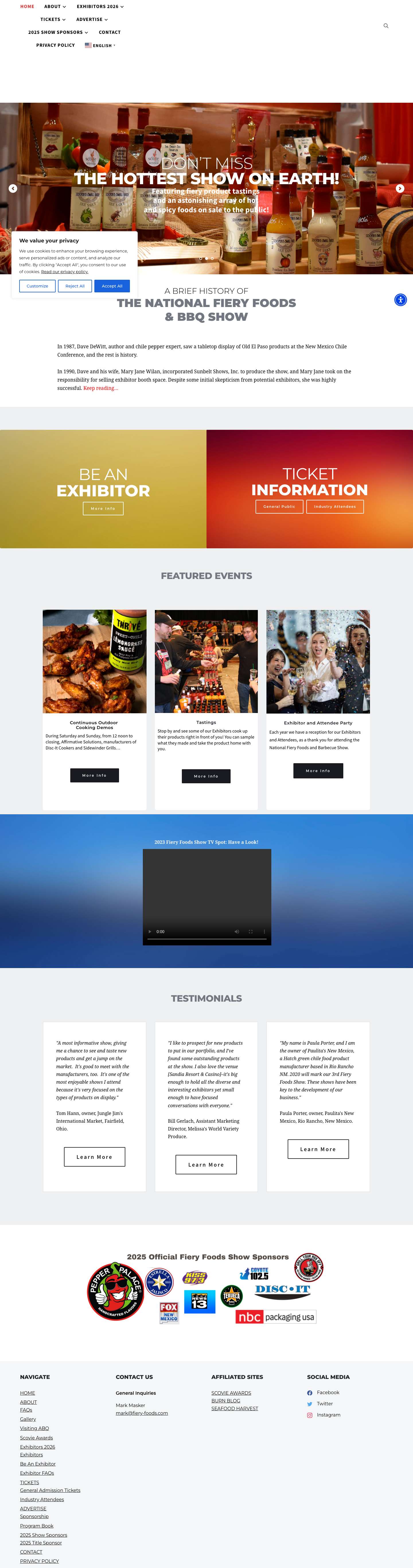 National Fiery Foods & BBQ Show - Albuquerque, NMround - Full Screenshot
