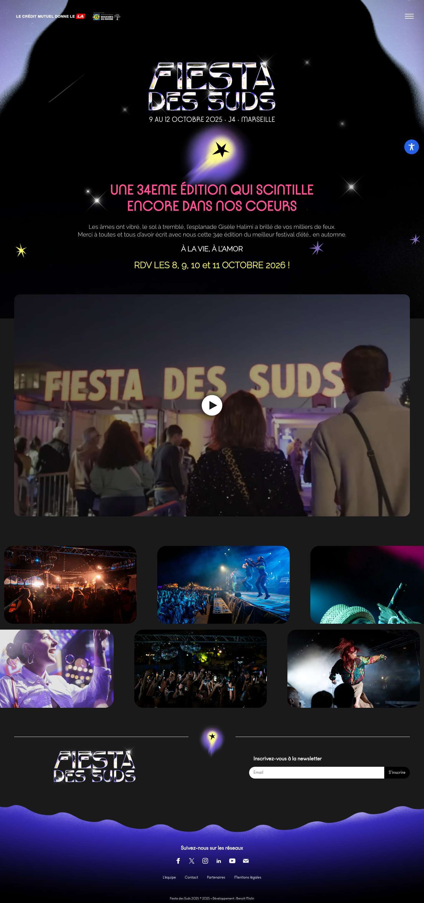 Accueil - Fin - Fiesta des Suds 2025 - Full Screenshot