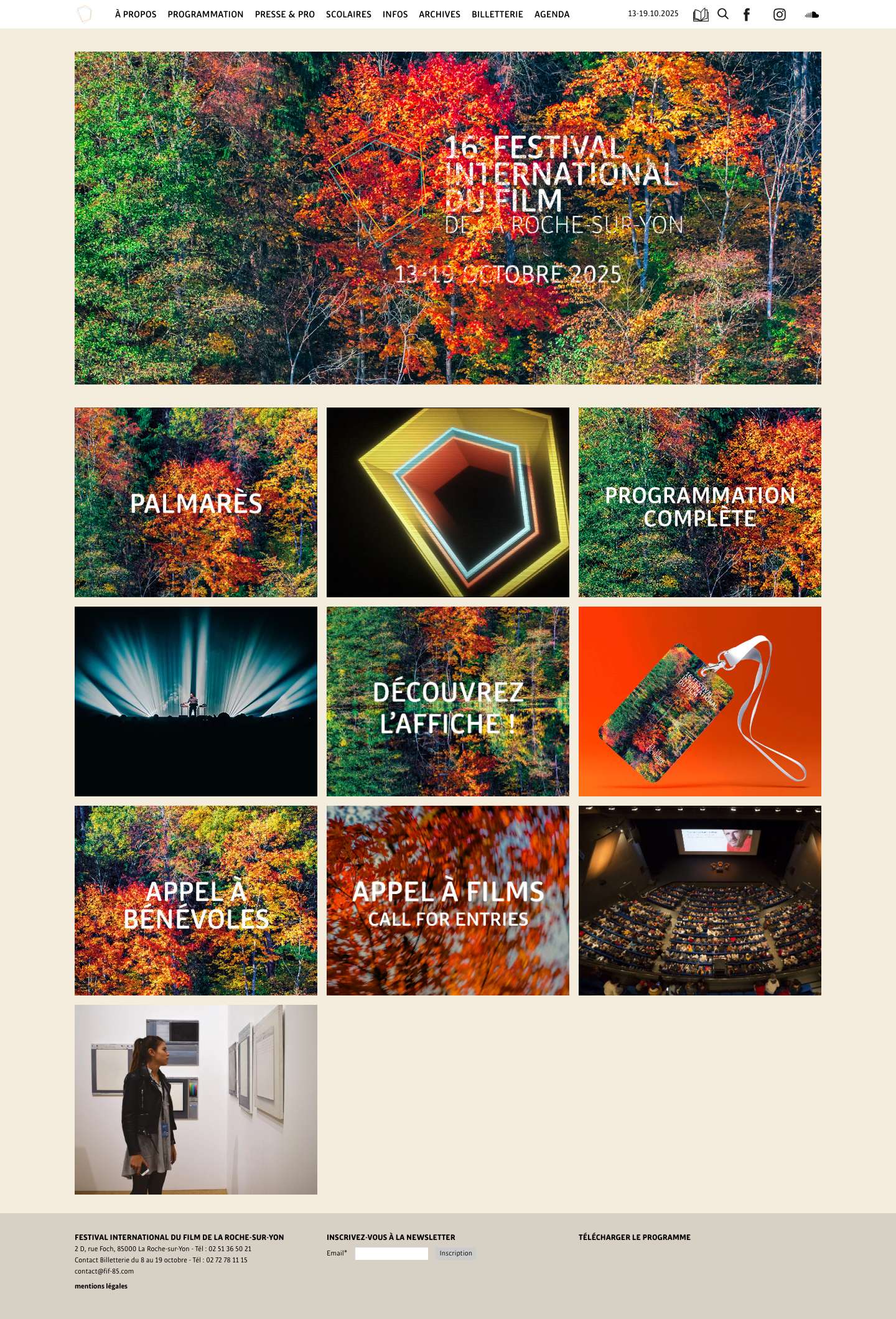 Festival International du Film de La Roche-sur-Yon - Festival International du Film de La Roche-sur-Yon - Full Screenshot