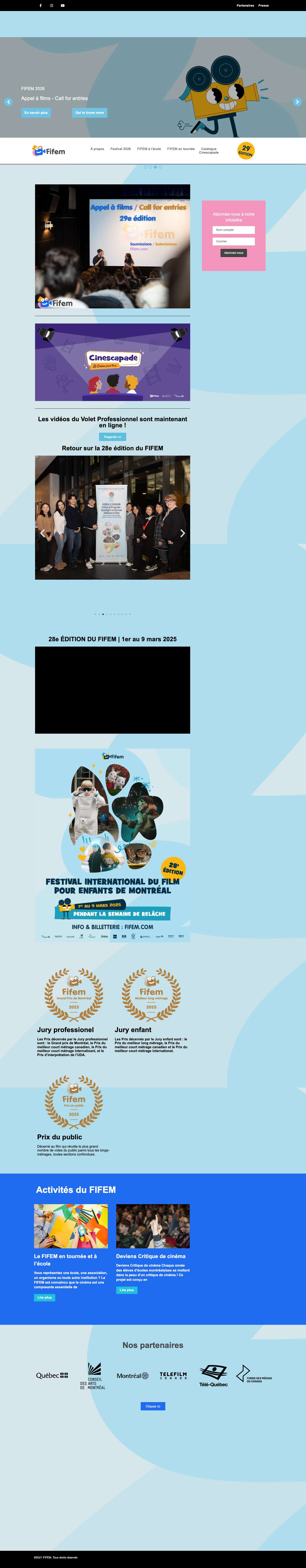 Accueil - FIFEM - Full Screenshot