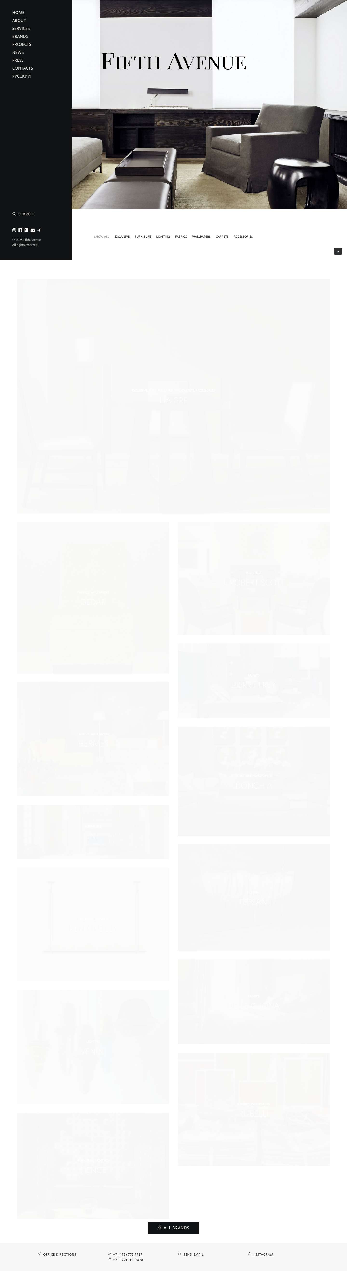 Fifth Avenue – We know how to make your interior stylish, elegant and comfortable - Full Screenshot