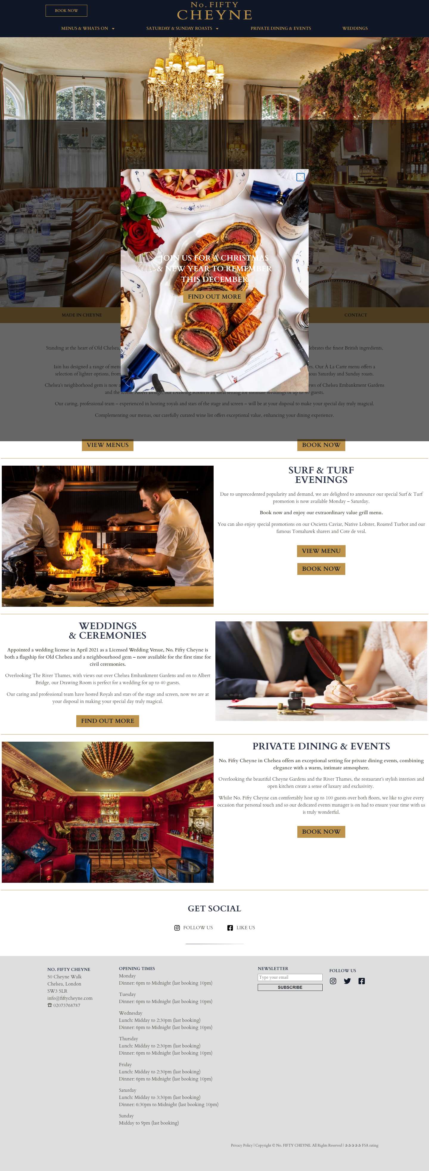 Home - Fifty Cheyne - Full Screenshot