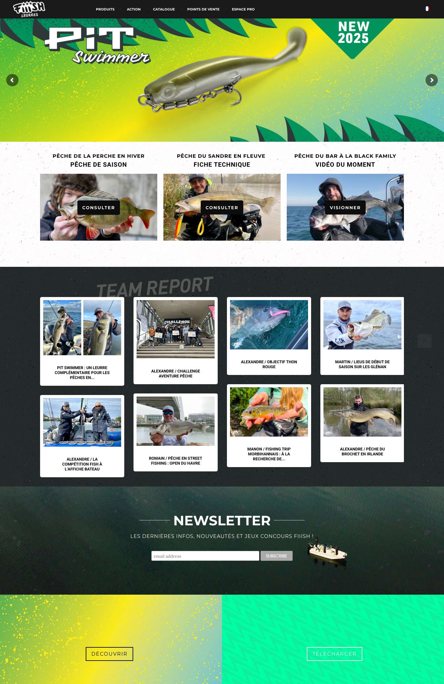 Accueil Fiiish | Créateur de leurres innovants pour la peche sportive - Full Screenshot