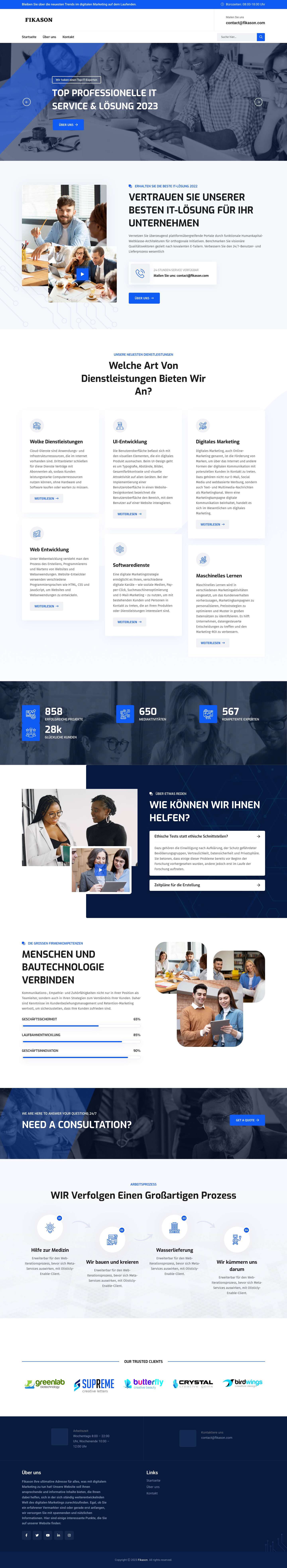 Startseite - Fikason - Full Screenshot