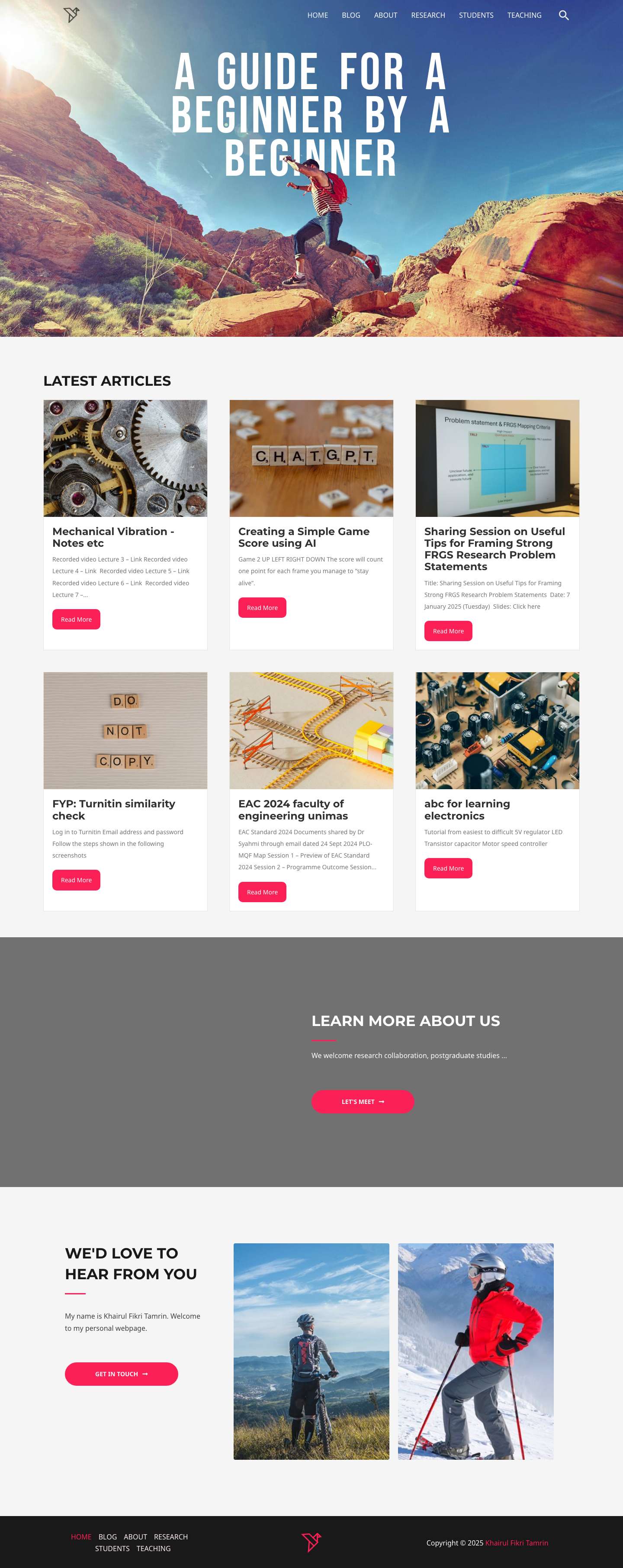 Fikri Tamrin – A guide for a beginner by a beginner - Full Screenshot
