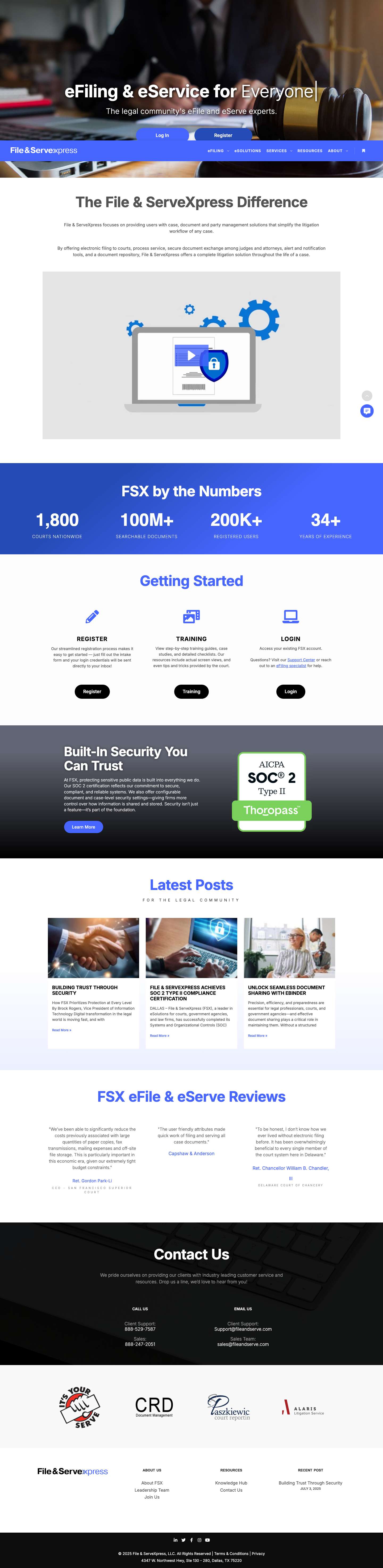 Home - File & ServeXpress - Full Screenshot