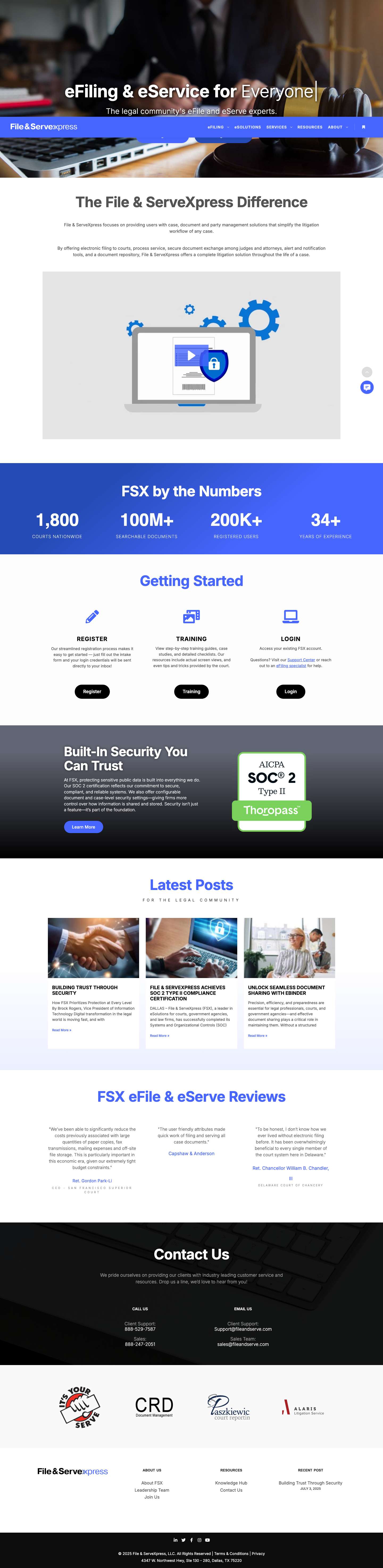 Home - File & ServeXpress - Full Screenshot