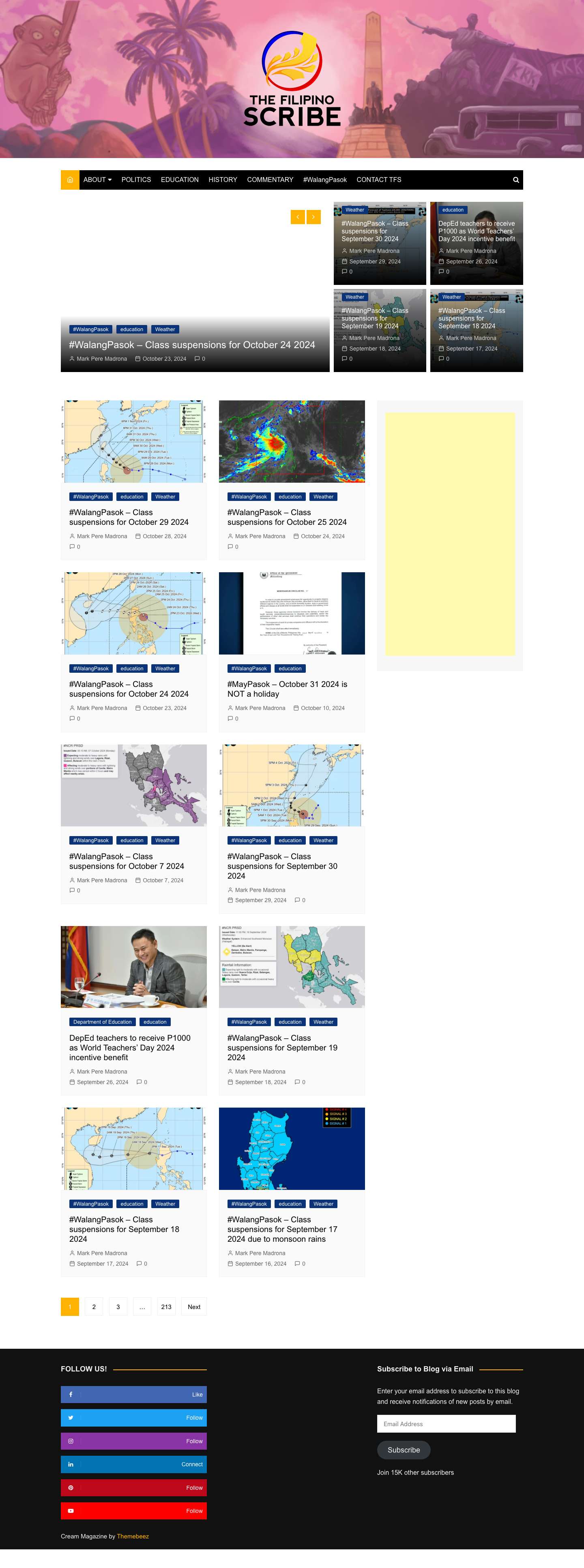 THE FILIPINO SCRIBE - Full Screenshot
