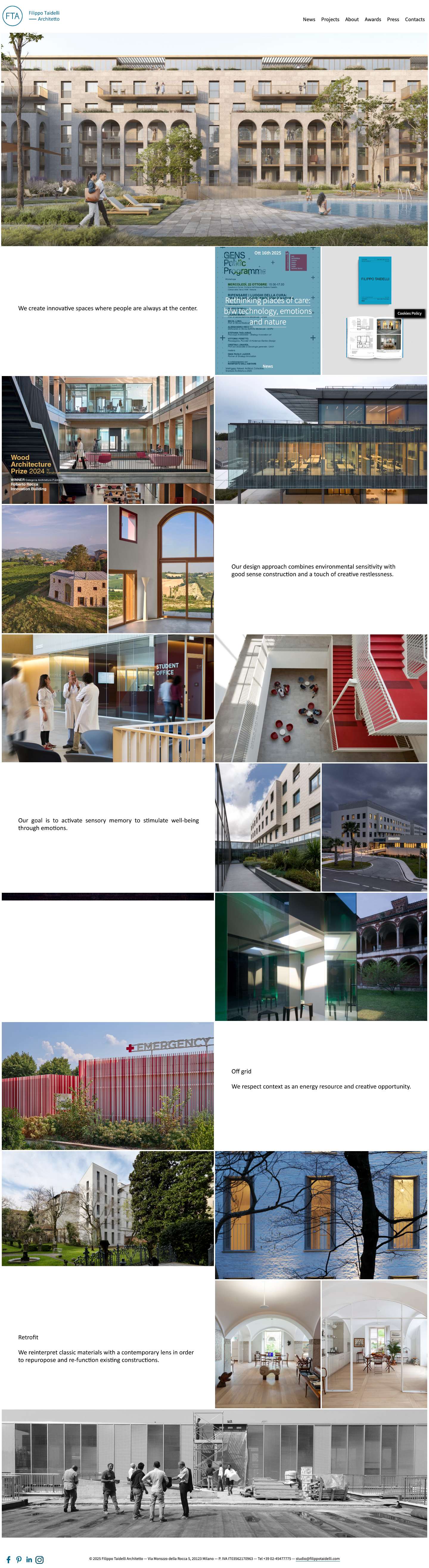 FTA | Filippo Taidelli Architetto - Full Screenshot