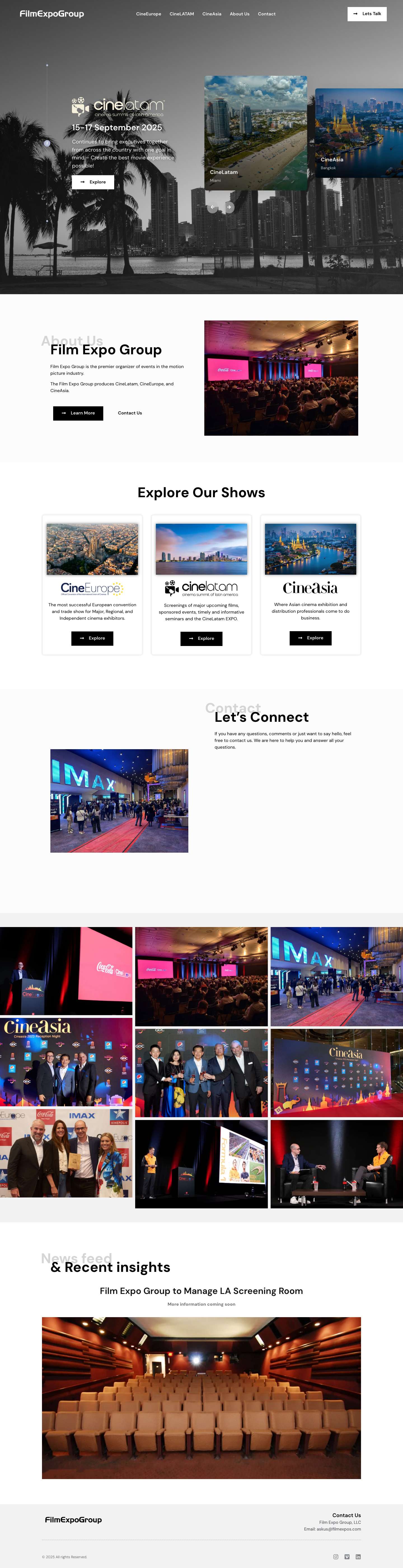 Film Expo Group - Full Screenshot