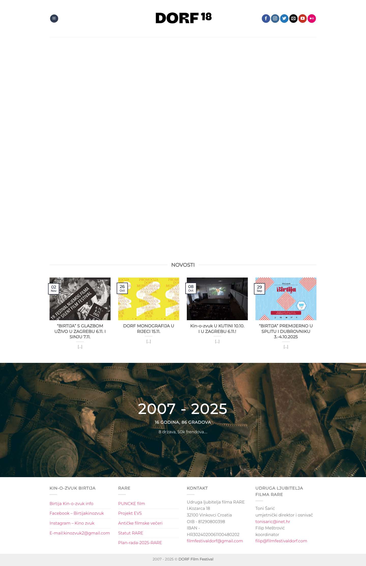 Film Festival DORF - Full Screenshot