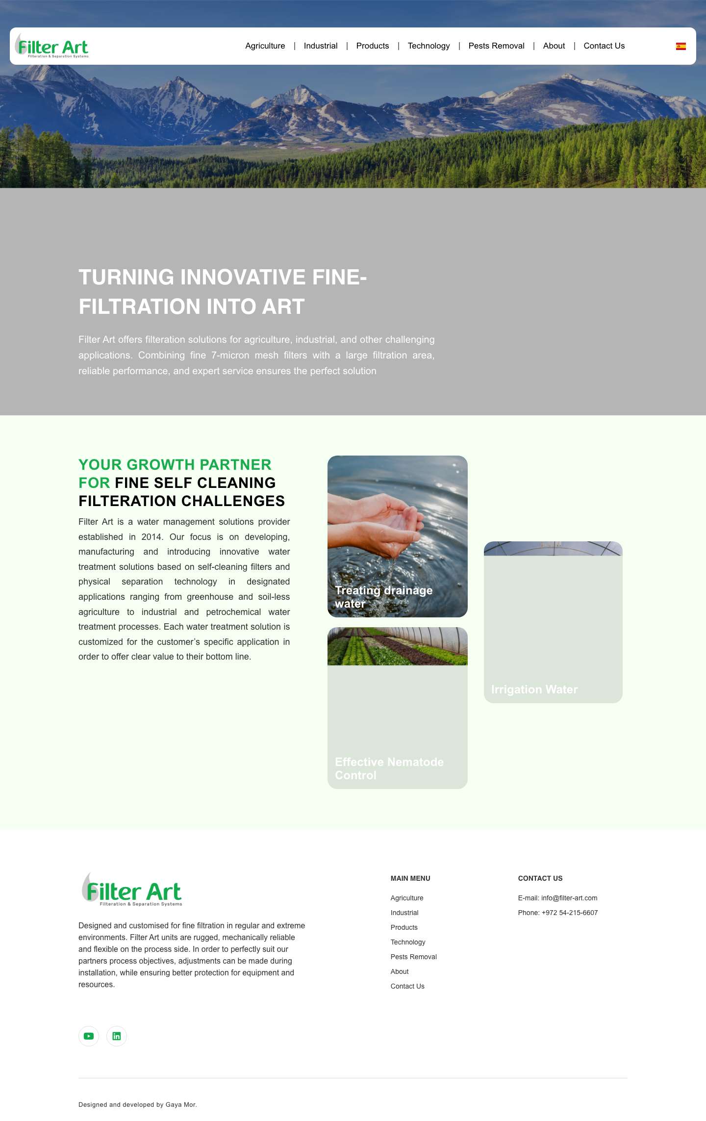 Home - Filter Art - Full Screenshot