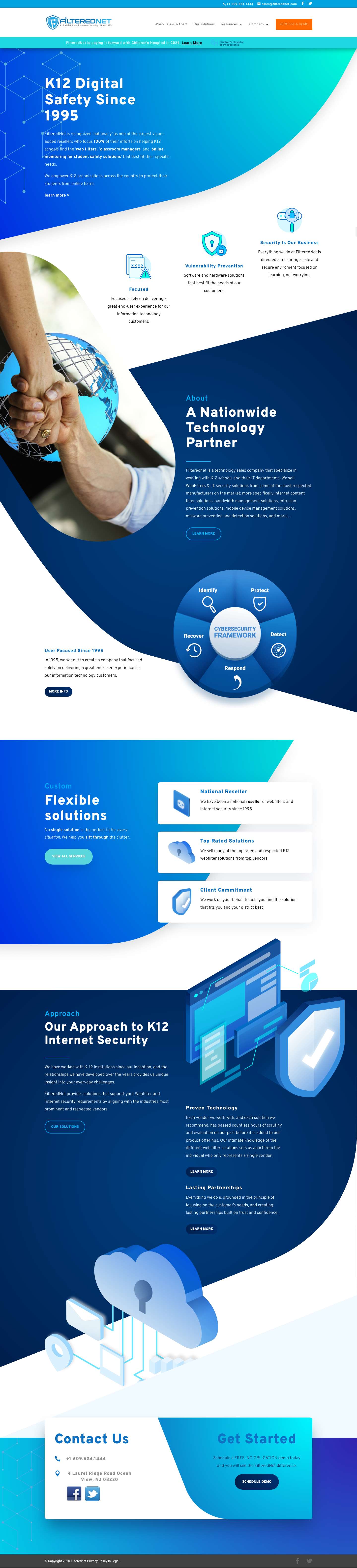 WebFilter - Filterednet - K12 Web Filters since 1995 - Full Screenshot