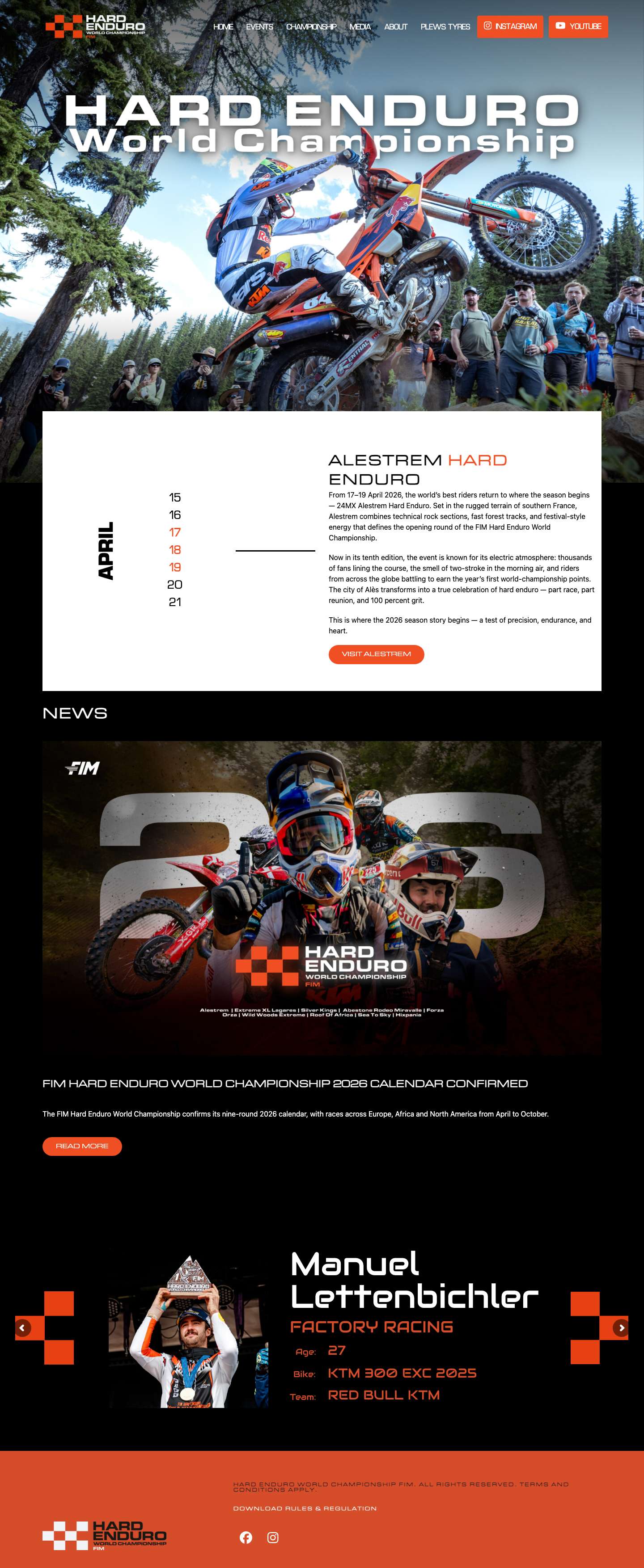 FIM Hard Enduro World Championship | Official – The World Stage for Hard Enduro. - Full Screenshot