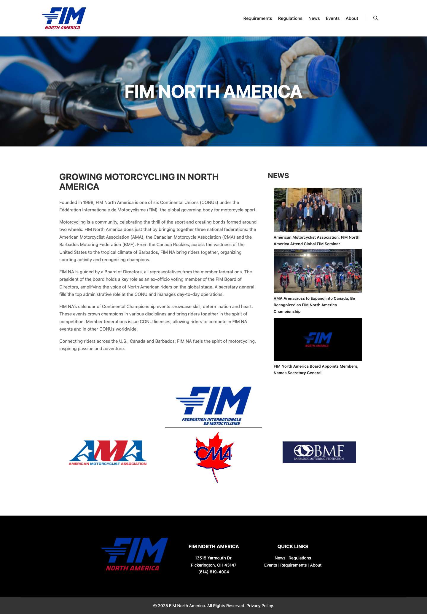 FIM North America - FIM North America - Full Screenshot