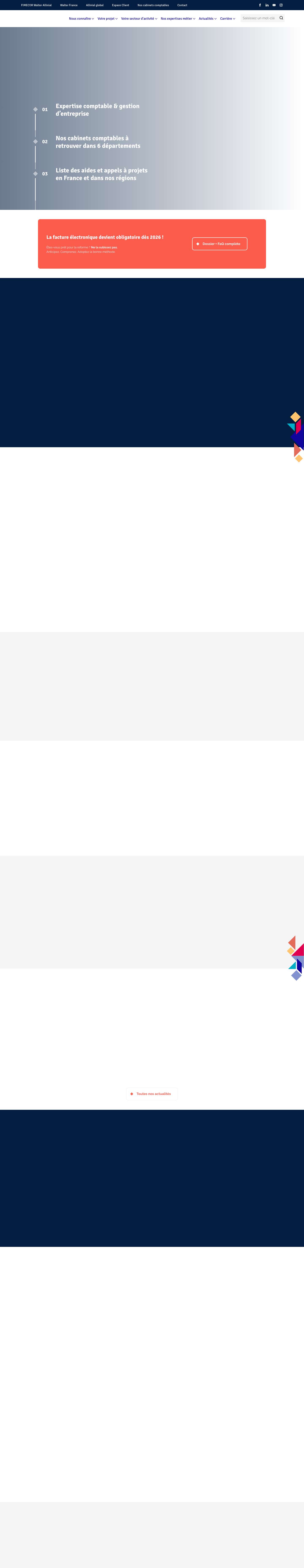 Groupe d'expertise comptable, audit & conseil depuis + de 50 ans - Full Screenshot
