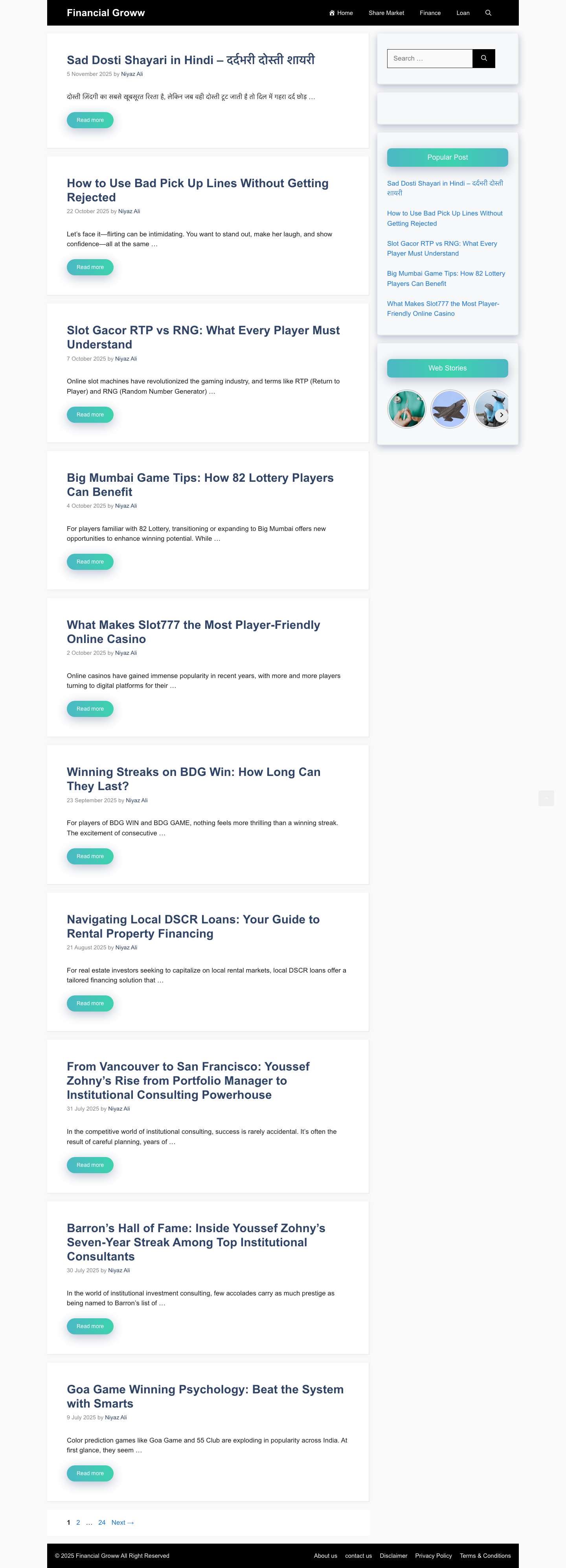 Financial Groww - Stock market Learning in Hindi - Full Screenshot