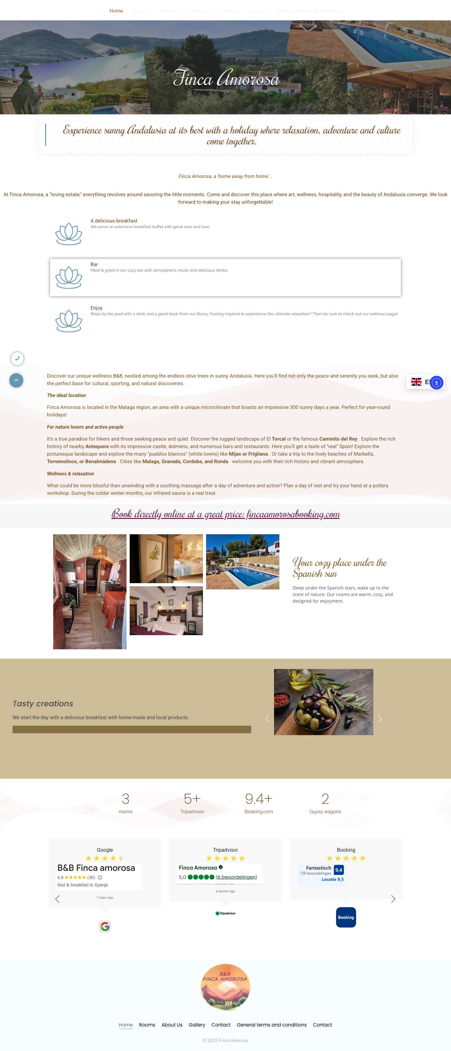 B&B Finca Amorosa - Full Screenshot