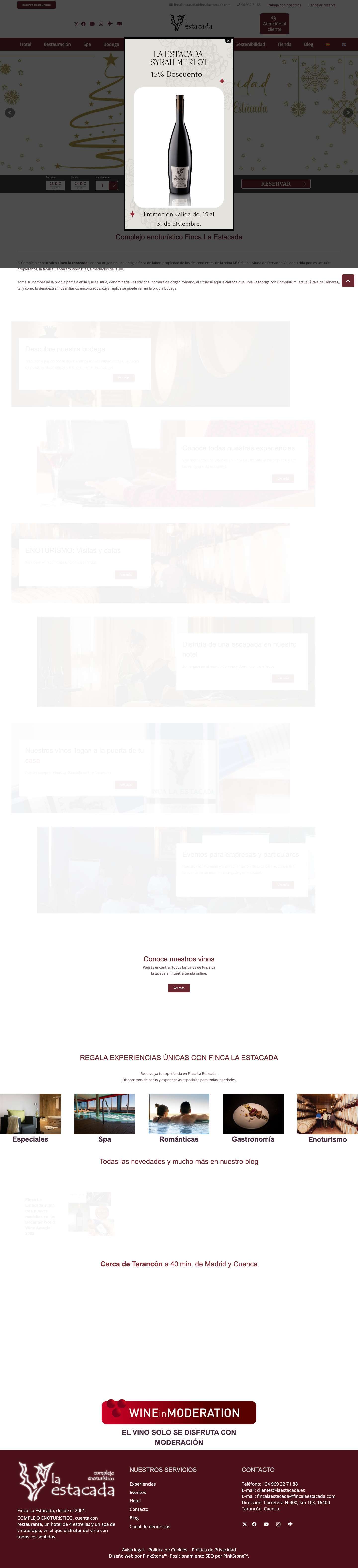 Home - Finca La Estacada - Full Screenshot