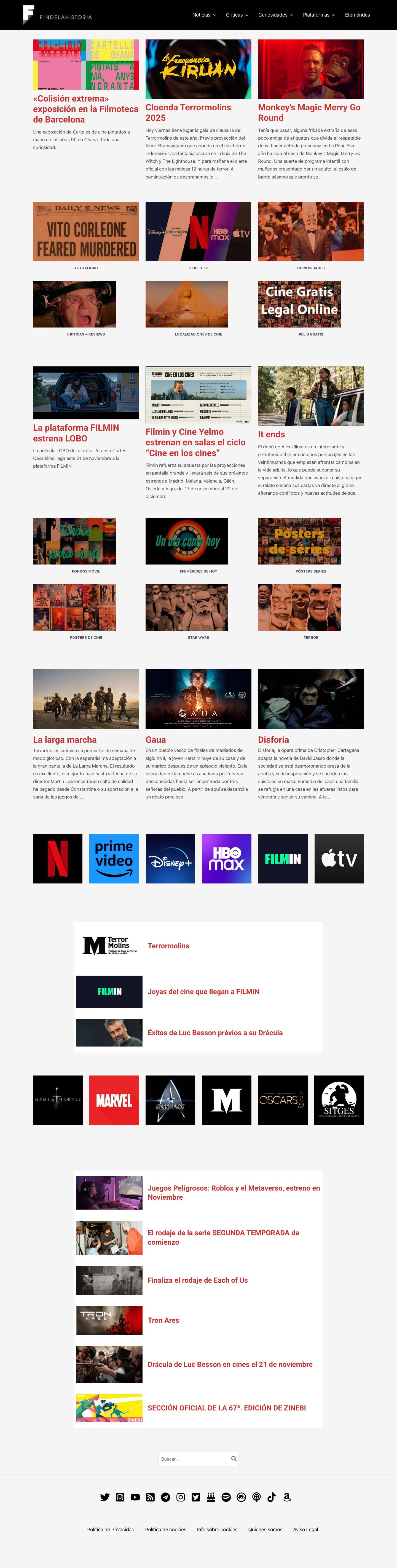 Fin de la historia – Noticias cine, series Tv, críticas - Full Screenshot