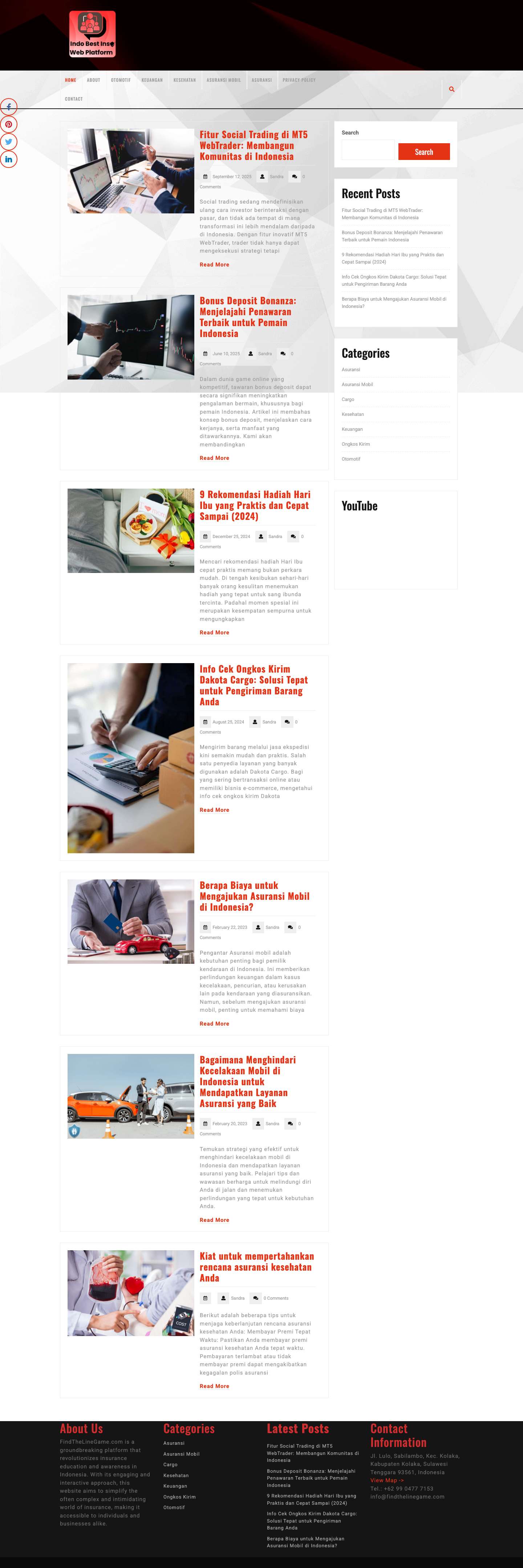 Indo Best Ins. Web Platform - website aims to simplify the often complex and intimidating world of insurance - Full Screenshot