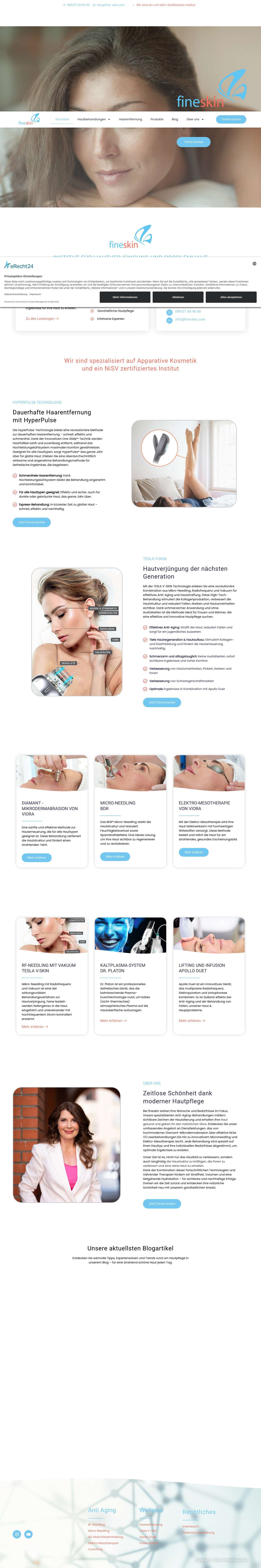 Startseite - fineskin - Full Screenshot