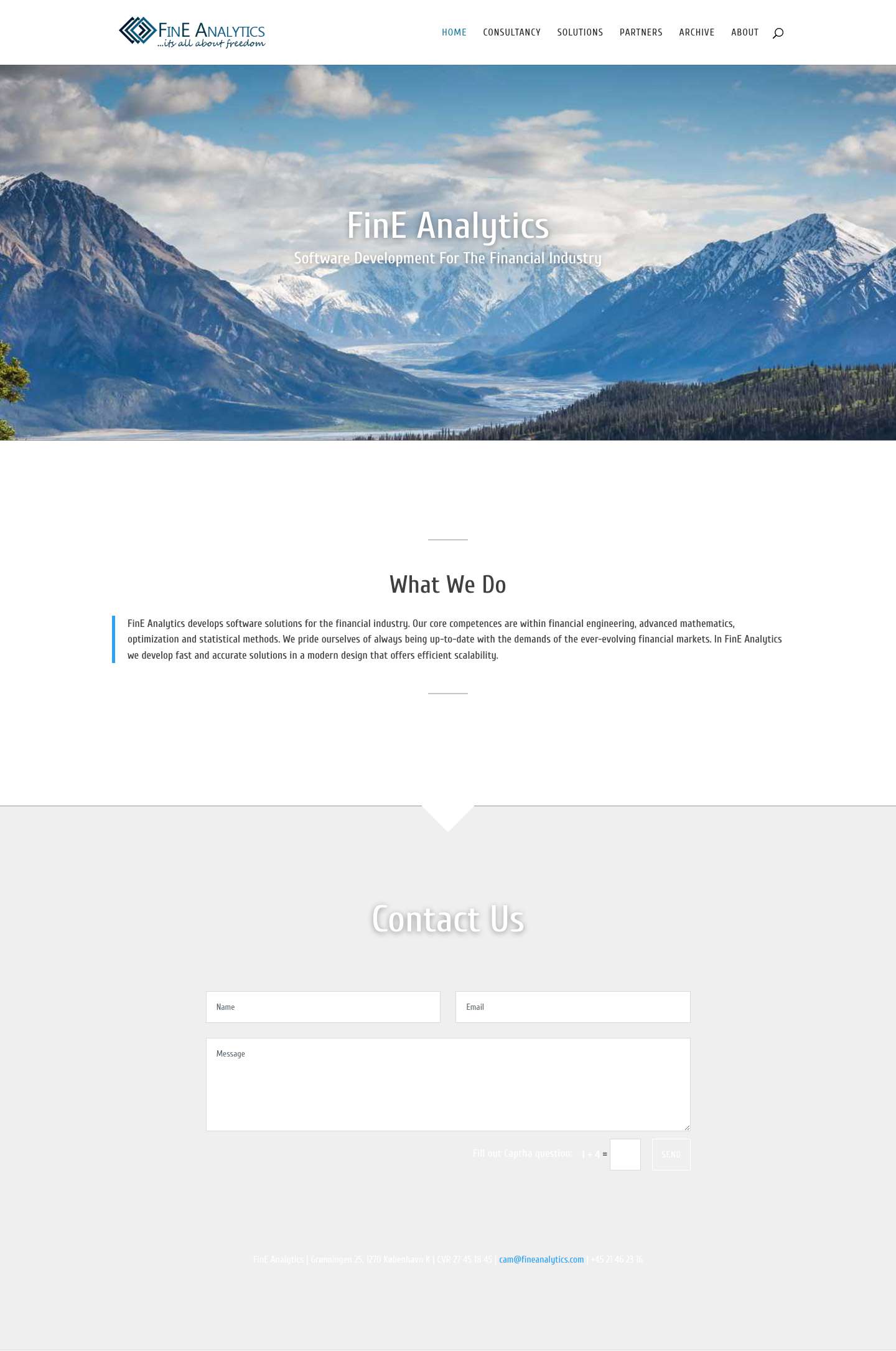 FinEAnalytics | Its all about freedom - Full Screenshot