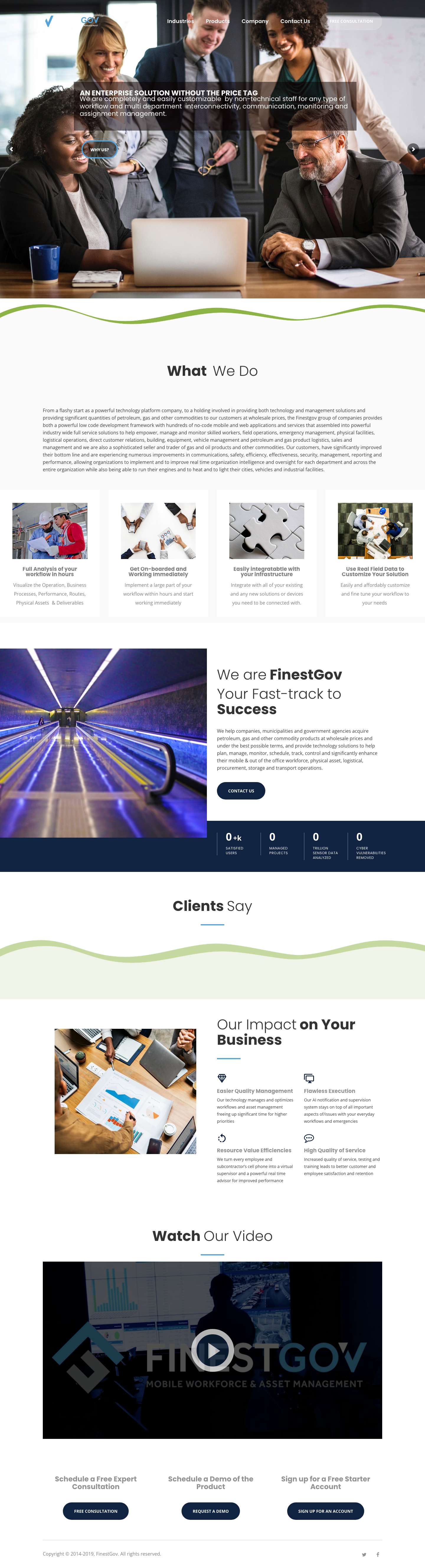 FinestGov.com – Mobile Asset and Workforce Management Solution - Full Screenshot