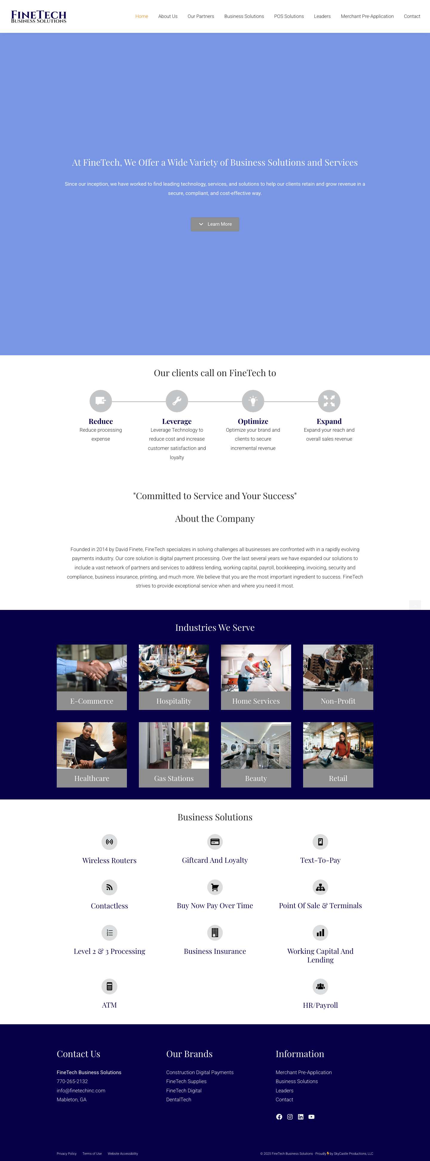 FineTech Business Solution – Point of Sale and Business Solutions for the Atlanta Area and Beyond - Full Screenshot