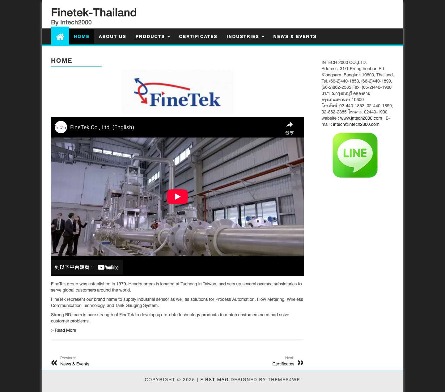 Finetek-Thailand – By Intech2000 - Full Screenshot