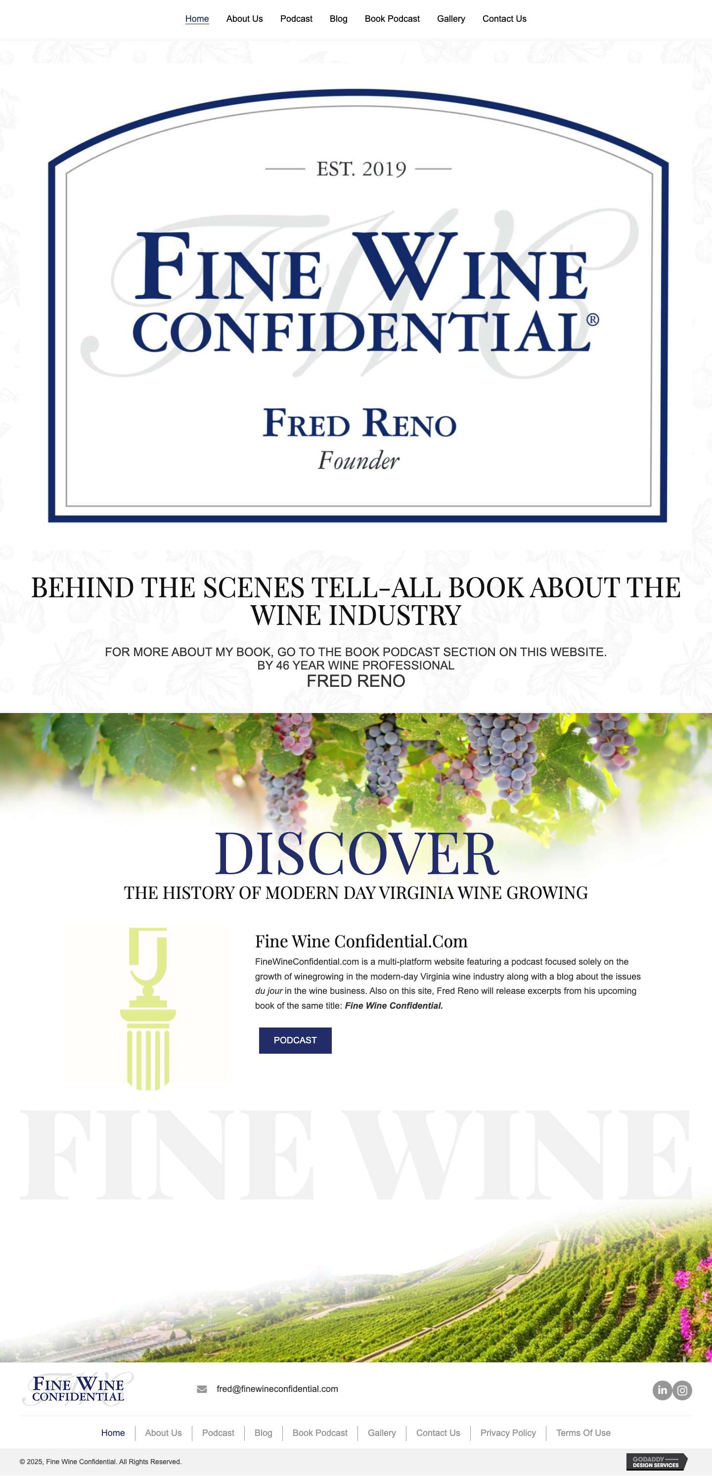 Discover Fine Wine Industry - Fine Wine Confidential - Full Screenshot