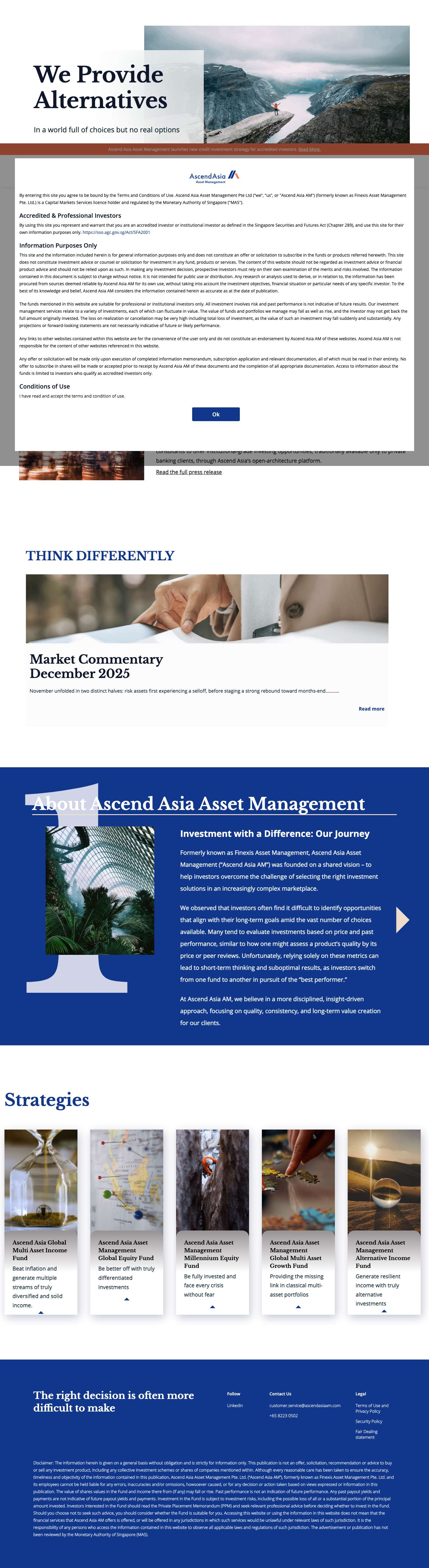Ascend Asia Asset Management | - Full Screenshot