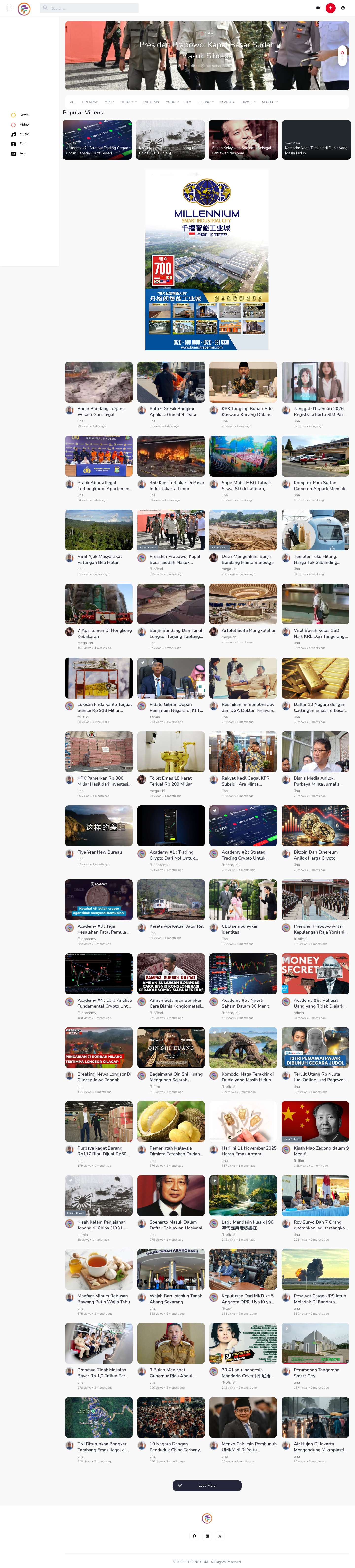 FINFENG.COM - INDONESIA NEWS VIDEO - Full Screenshot