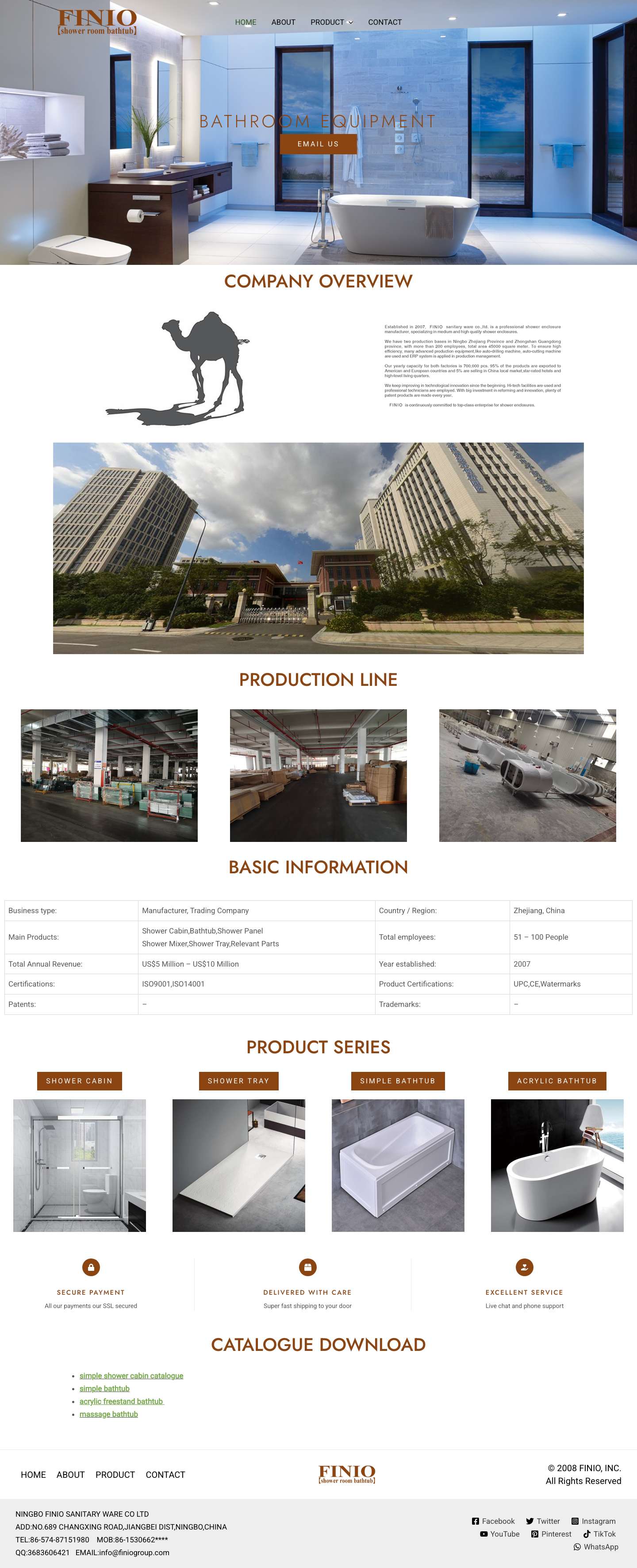 FINIOGROUP~shower room,bathtub,shower tray… – 20 years exporting experience! - Full Screenshot