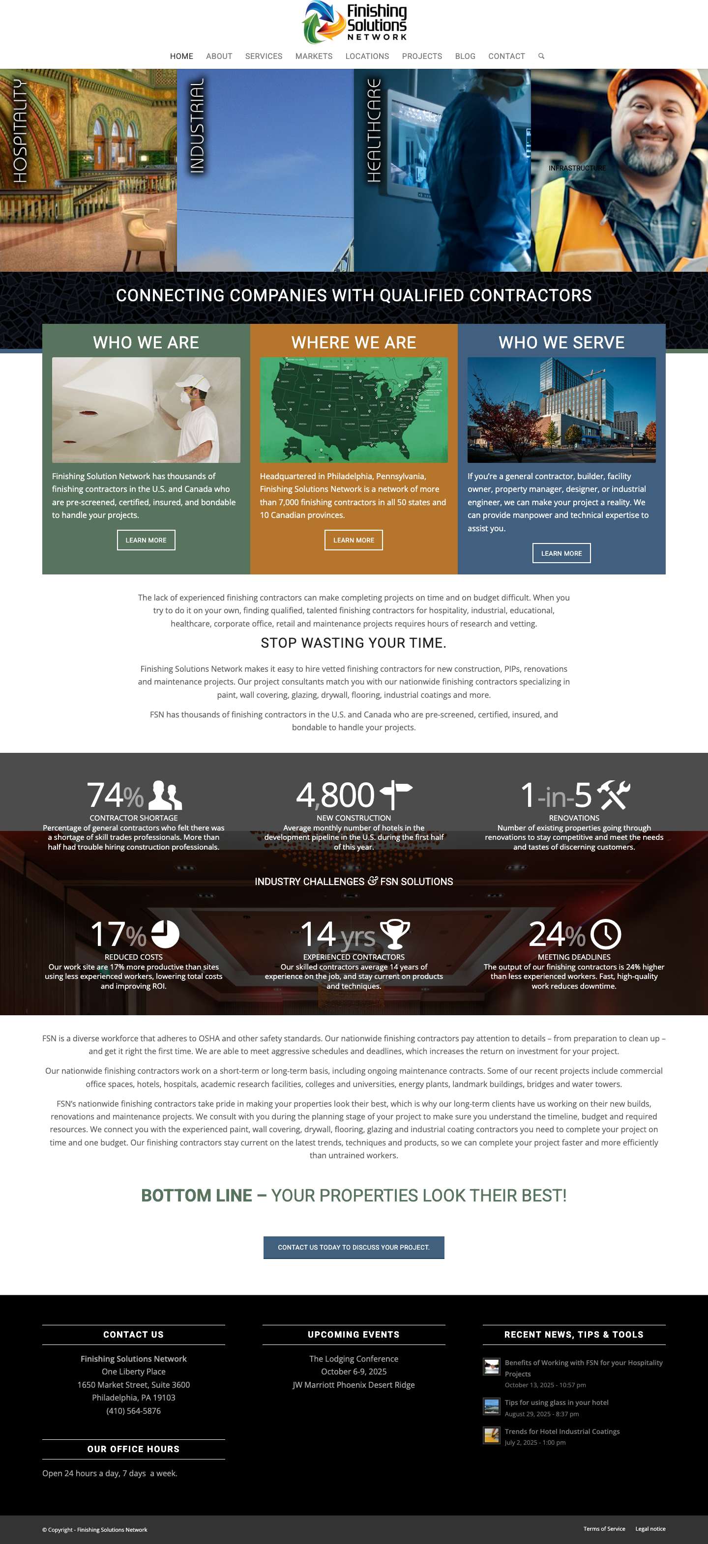 Home - Finishing Solutions NetworkClick to open the search input fieldScroll to top - Full Screenshot