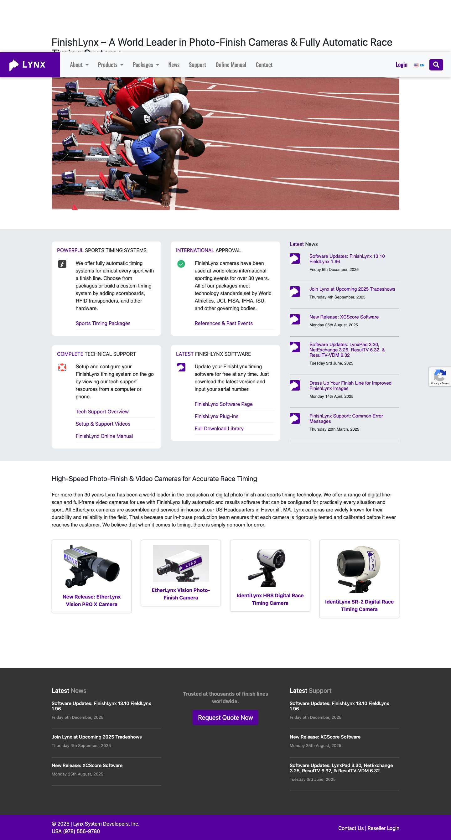 FinishLynx – Sports Photo-Finish & Fully Automatic Timing Systems - Full Screenshot