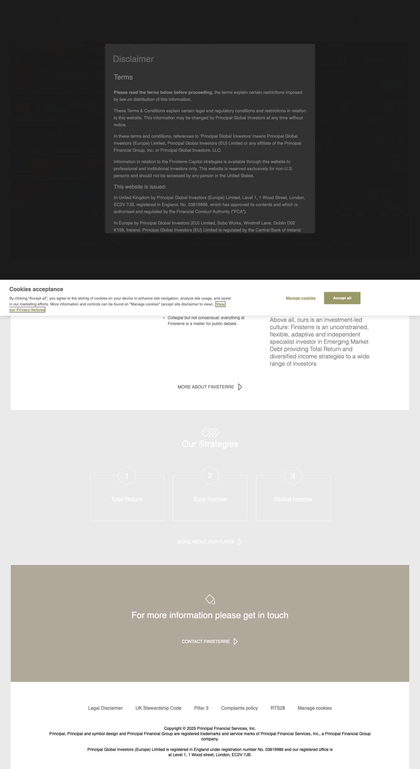 Home - Finisterre Capital - Full Screenshot