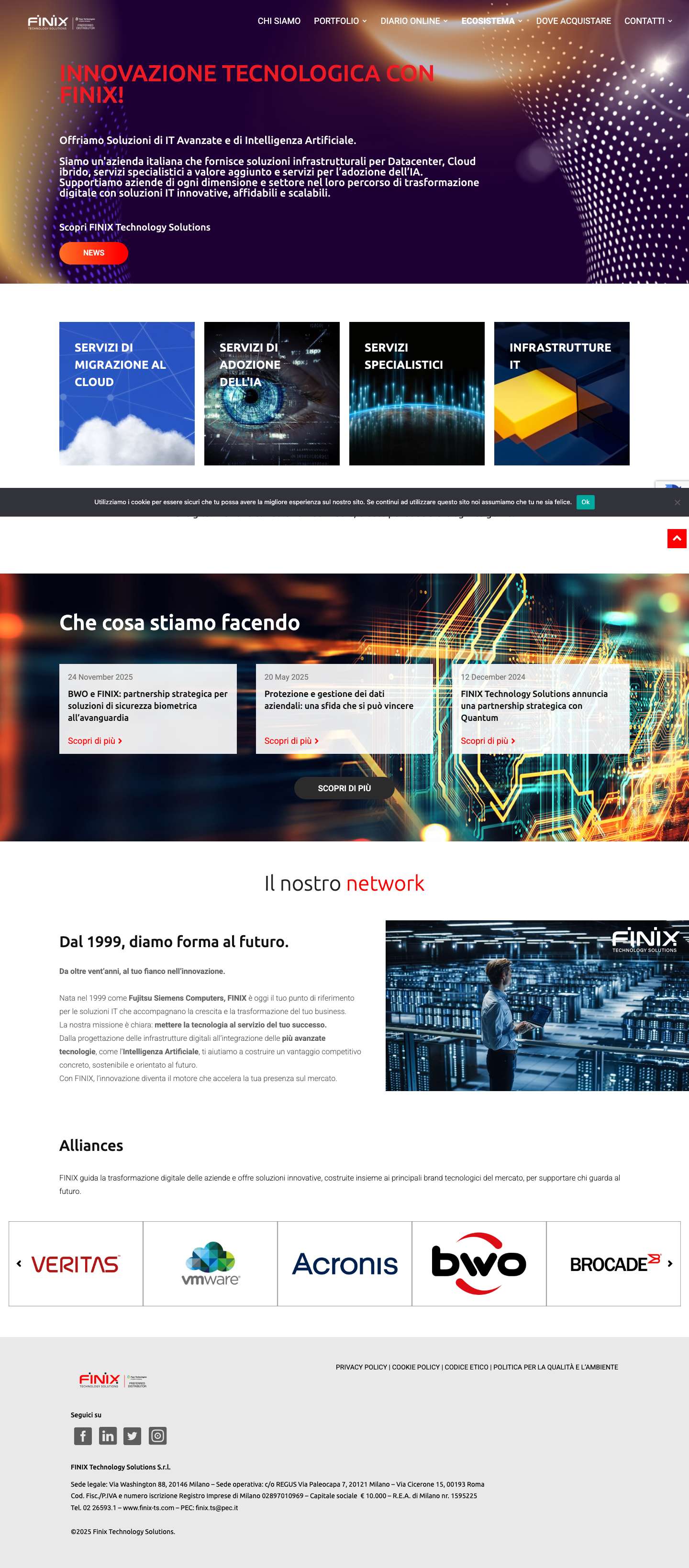Home - Finix Technology Solutions - Full Screenshot