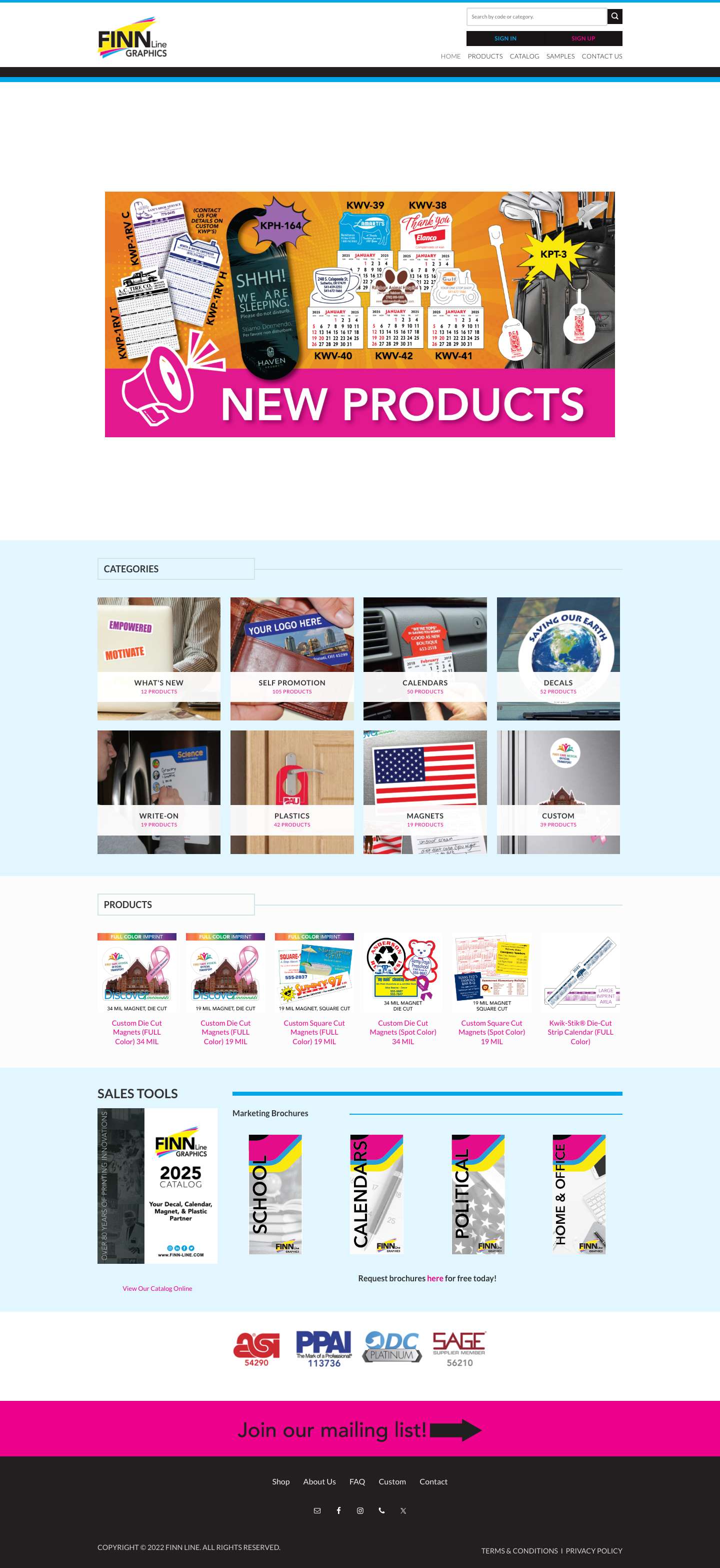 FINN Line – GraphicsEmailFacebookInstagramPhoneTwitter - Full Screenshot