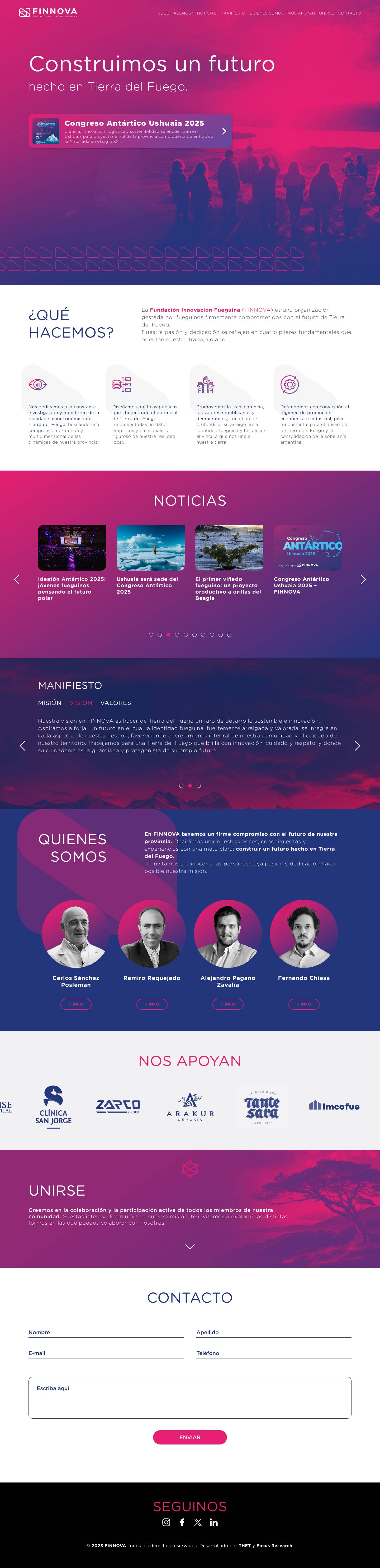 Finnova - Construimos un futuro hecho en Tierra del Fuego - Full Screenshot