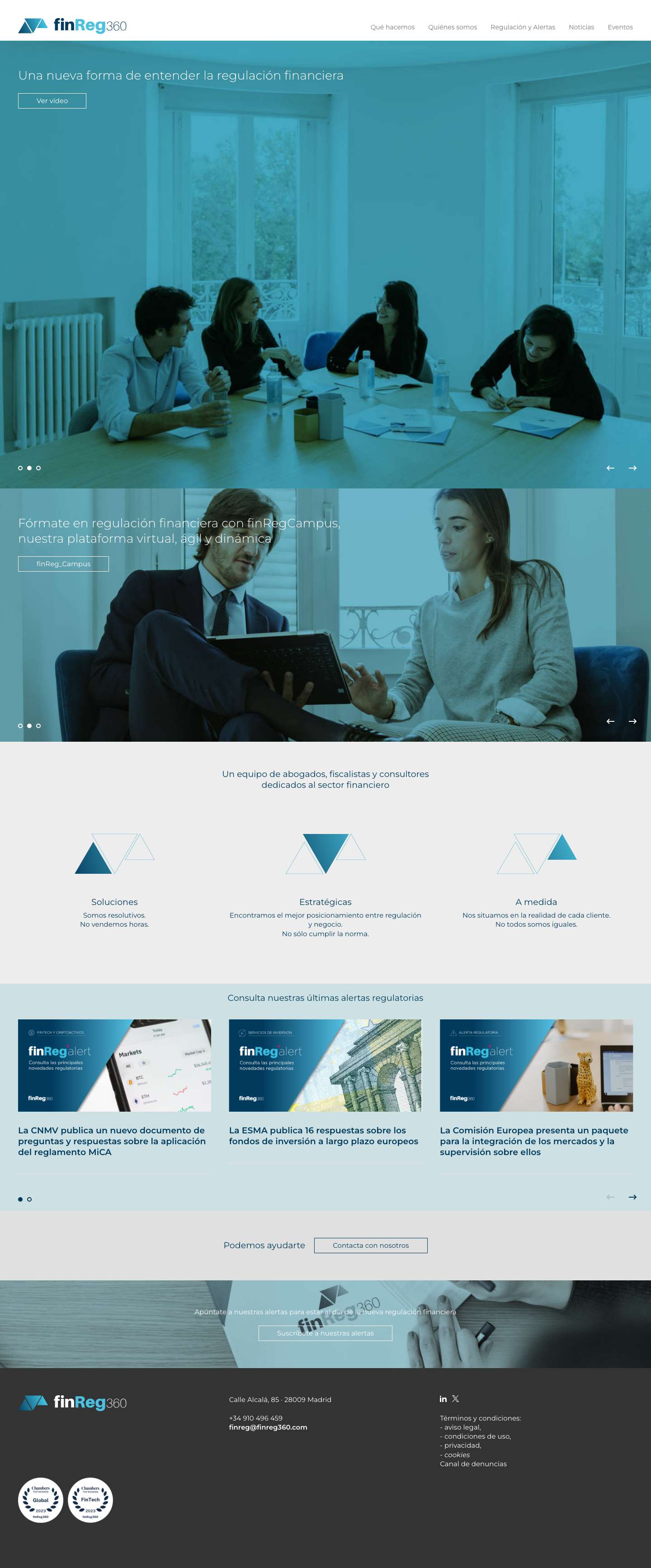 finReg360Home — Finreg360 - Full Screenshot