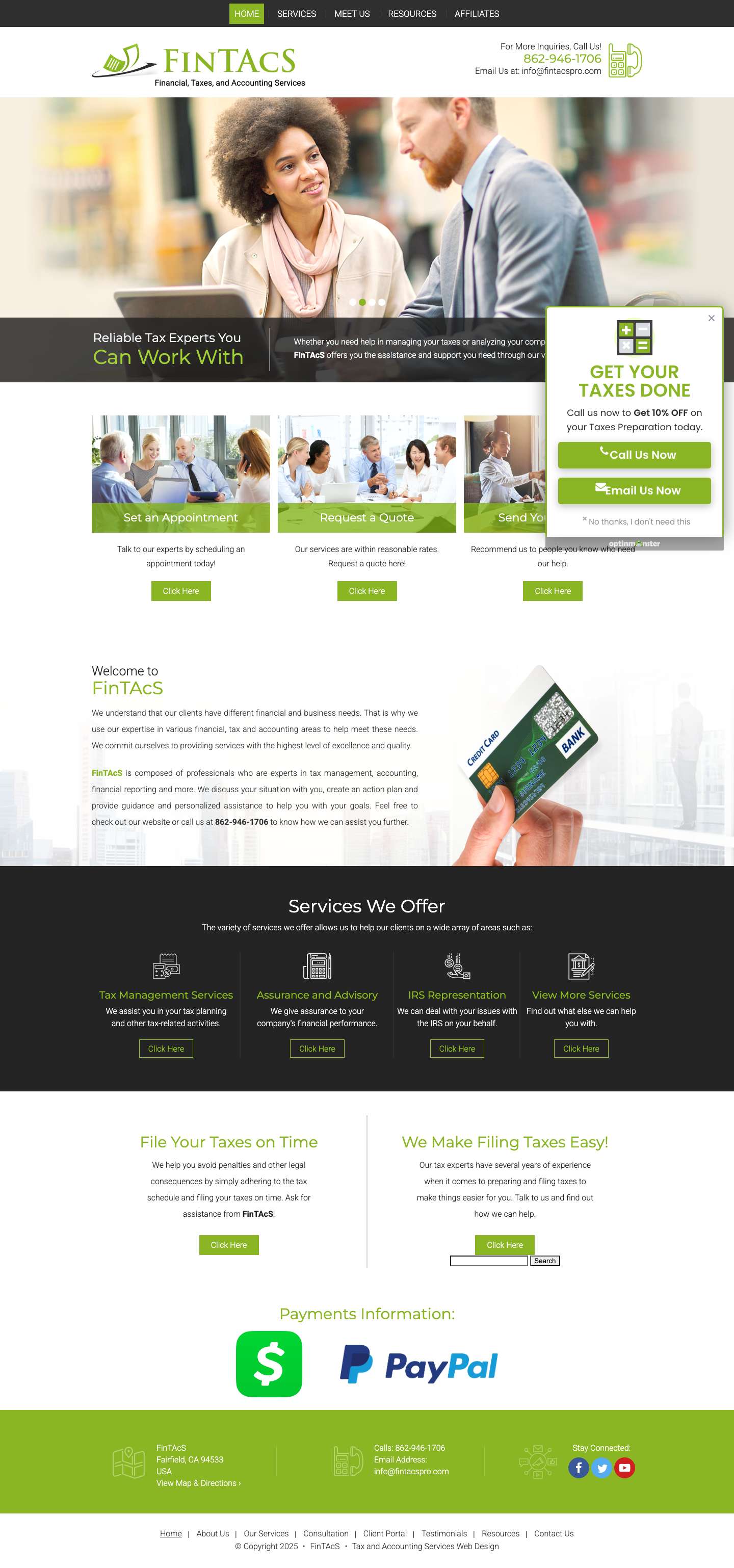 FinTAcS - Financial, Taxes, and Accounting Services - Full Screenshot