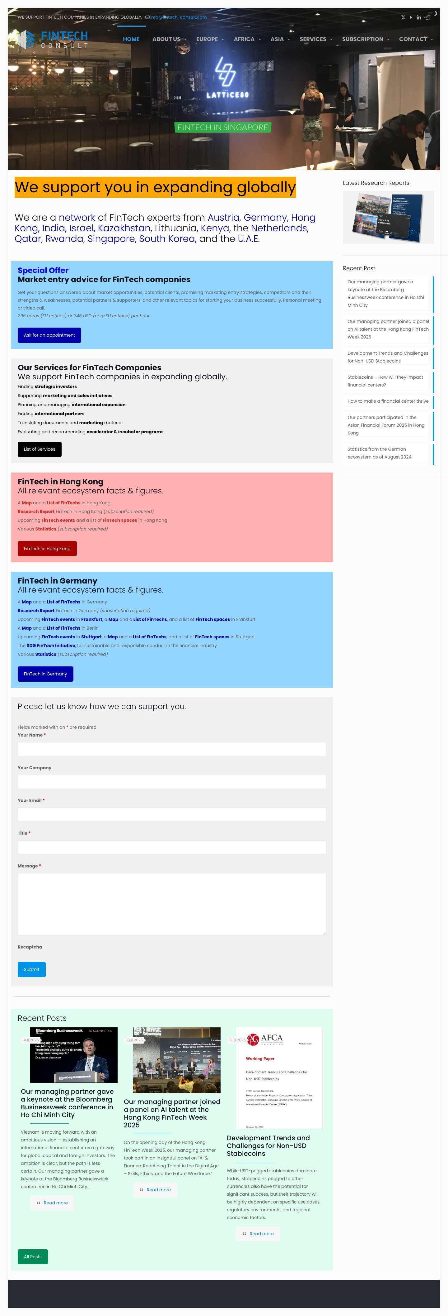 Home – FinTech Consult - Full Screenshot