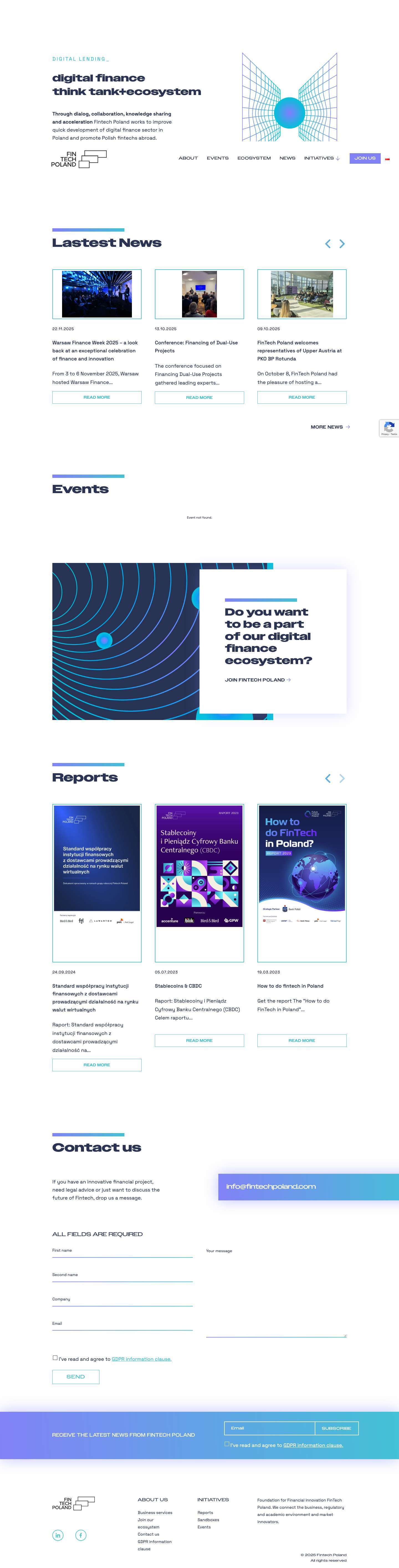 Home - Fintech Poland - Full Screenshot