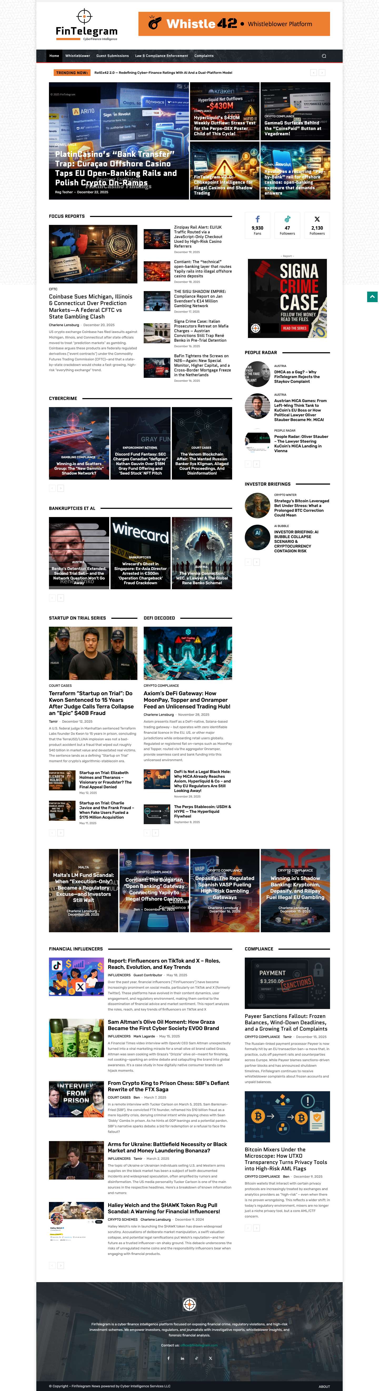 Home | FinTelegram News - Full Screenshot