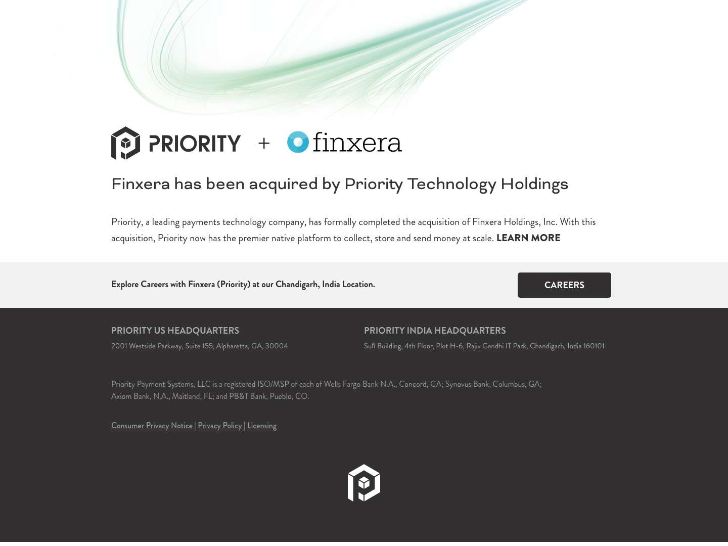 Finxera – Powered by Priority - Full Screenshot